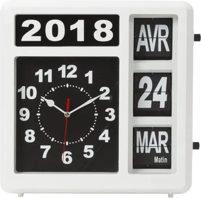 Immagine prodotto di Grande orologio analogico per ipovedenti e malati di Alzheimer - 31 x 31 cm (quadrato).