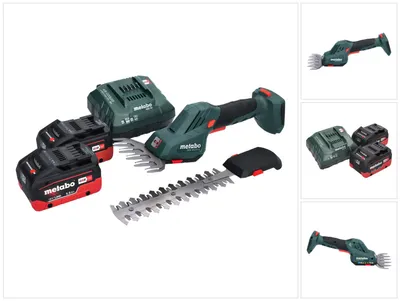 Produktbild von Metabo SGS 18 LTX Q Akku Gras und Strauchschere 18 V + 2x Akku 5,5 Ah + Ladegerät