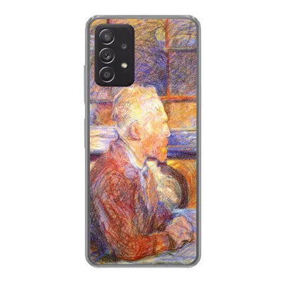 Produktbild von MuchoWow® Handyhülle Schutzhülle Hülle für Samsung galaxy a73 Porträt von Henri de Toulouse-Lautrec - Vincent van Gogh Silikon Softcase Handy Hülle - Handyhülle