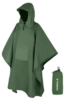 Zdjęcie produktu dla Poncho przeciwdeszczowy płaszcz przeciwdeszczowy - Wodoodporny - 3 w 1 - Uni dla dorosłych
