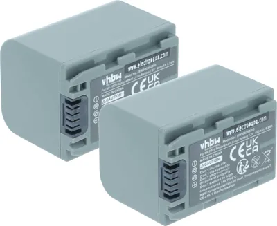 Produktbild von vhbw 2x Akku kompatibel mit Sony DCR-HC18E, DCR-HC16, DCR-HC17, DCR-HC16E, DCR-HC18, DCR-HC17E Videokamera Camcorder (950 mAh, 7,2 V, Li-Ion)