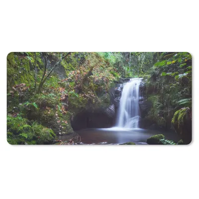 Produktbild von MuchoWow® Schreibtischunterlage Wasserfall - Natur - Wasser 80x40 cm - XXL Mauspad - Gaming Mauspad
