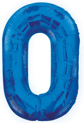 Produktbild von Unique Party - Nummer - Folienballon "Glitz" - Folie SG7591 (M) (Blau)
