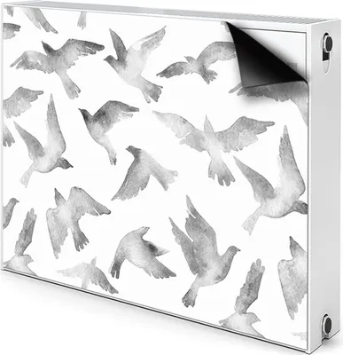 Produktbild von Magnet Heizung Verkleidung Abdeckung Heizung Heizkörperabdeckung 110x60 cm  - Fliegender Vogel