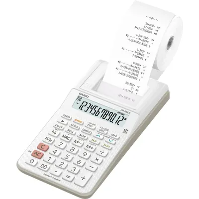Zdjęcie produktu dla CASIO HR-8RCE-WE CASIO HR-8RCE Tischrechner druckend weiß