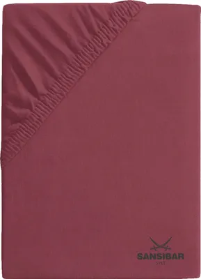 Produktbild von Spannbettlaken SANSIBAR Jersey BL 140x200 cm rot Spannbetttuch