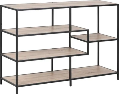 Productafbeelding van Smuk Regal Chelsea Sonoma - Zwart, 114 x 35 x 78 cm