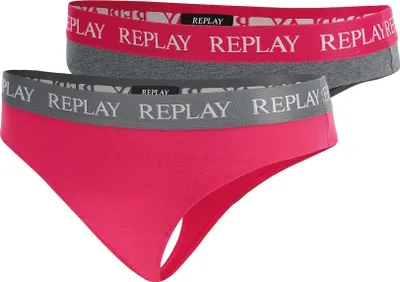 Immagine prodotto di Pantaloni da donna Replay con logo in vita confezione da 2 pezzi