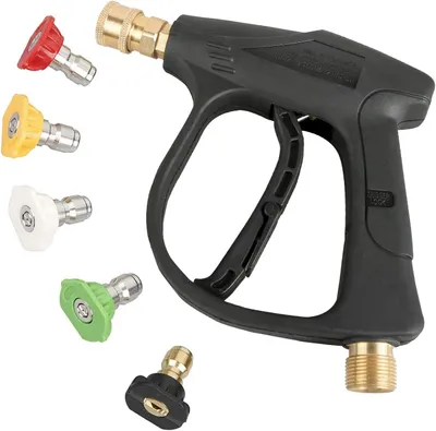 Productafbeelding van Hogedrukreiniger pistool - 4350 PSI - Snelkoppeling 1/4 inch - Met 5 sproeikoppen