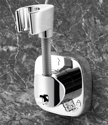 Imagen del producto de Soporte para cabezal de ducha con ventosa, giratorio 360 grados, ajustable, para usar en la ducha