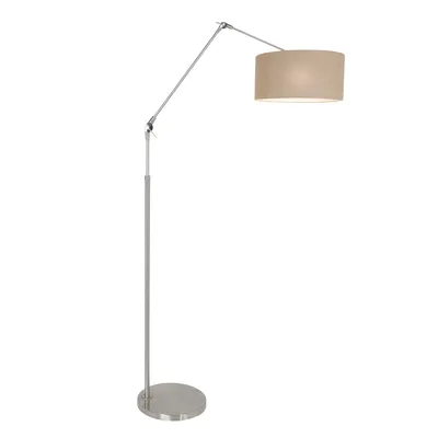 Immagine prodotto di Steinhauer - lampada da terra - Prestige Chic - acciaio - lino metallo - lampada d'atmosfera - E27 - 8101ST