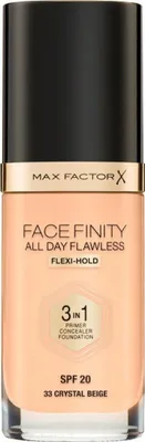 Produktbild von Max Factor Facefinity All Day Flawless Flexi-Hold 3in1 Primer Concealer Foundation SPF20 Flüssiges Make Up 3in1 33 30 ml