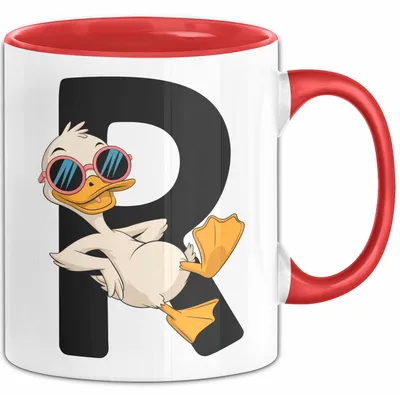 Produktbild von Quietscheente Tier Tasse Geschenk Lustige Geschenkidee Spruch Rentnerente Im Ruhestand (Rot)