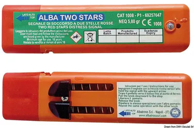 Immagine prodotto di Segnalatore di allarme ALBA, 2 stelle Osculati 30.118.00