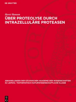 Produktbild von Über Proteolyse durch intrazelluläre Proteasen