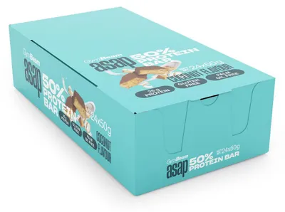 Produktbild von GymBeam - ASAP 50% Proteinriegel, 24 x 50 g, Kokos