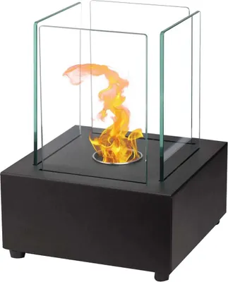 Zdjęcie produktu dla Qlima FFB 022, Kominek przenośny, Zamknięty,etanol, Czarny, Przezroczysty, Stal nierdzewna, 220 mm