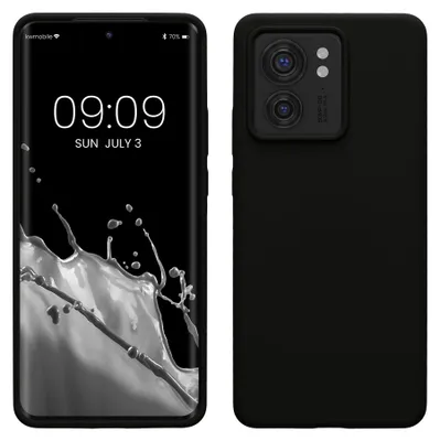Produktbild von kwmobile Handyhülle für Motorola Edge 40 Hülle - Case Silikon - Kabelloses Laden - Schutzhülle Cover in Schwarz