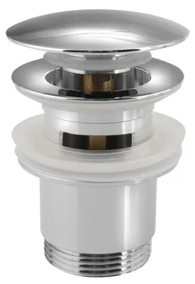 Obrázek produktu pro Odpadní sada 5/4", click-clack, velká zátka, v. 30-45 mm, chrom