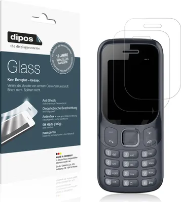 Produktbild von 2x Schutzfolie für Benco P12 matt - Anti-Shock 9H Folie dipos Glass Kunststoffglas