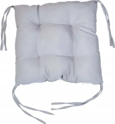 Produktbild von Stuhlkissen, Sitzkissen 40x40 cm mit Bändern Sitzpolster mit Schleifenband, Sitzauflage Auflage, Stuhlauflage, Bequeme, Weichem, für Esszimmer, Küche
