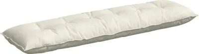 Image de vidaXL Coussin de dossier Crème 180 x 50 cm velours côtelé