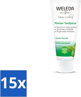 Image de WELEDA - Dentifrice végétal - 75 ml - Pack avantage - 15 pièces