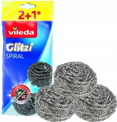 Zdjęcie produktu dla Zmywak stalowy Vileda Glitzi Spiral 3 szt.