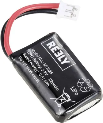 Produktbild von Reely Modellbau-Akkupack (LiPo) 3.7 V 220 mAh Zellen-Zahl: 1 Flachstecker