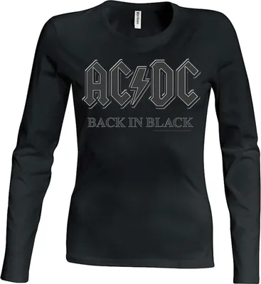 Immagine prodotto di AC/DC Back in Black Maglietta a maniche lunghe Girlie Small