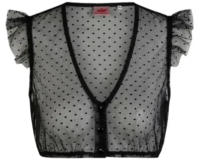 Produktbild von Dirndlbluse Genta Flügelarm schwarz 36
