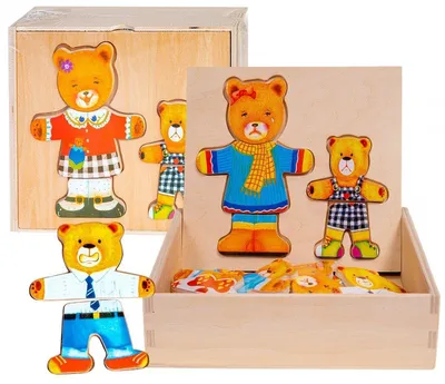 Produktbild von Holzpuzzle „Zwei Bären“ mit 30 Teilen