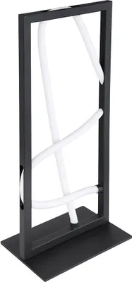 Produktbild von LED Tischlampe, Metall, Alu, Schwarz, Schalter, H 45,4 cm