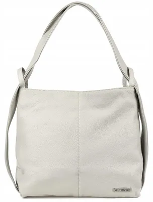 Image de Sac à dos en cuir pour femmes Beltimore U37, modèle 2-en-1, couleur gris