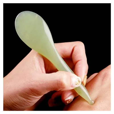 Produktbild von Akupressur-Gua-Sha-Schönheitsstift aus Jade, natürlicher Triggerpunkt, Massage-Therapie-Werkzeug, Reflexzonenmassagegerät, Druckpunkt, Massagegerät für Körper, Entspannung, Schmerzlinderung