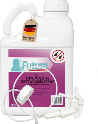 Produktbild von Futum 5L + Sprüher Bettwanzen Spray Floh Mittel gegen Flöhe Bettwanzen bekämpfen