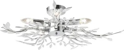 Produktbild von Deckenleuchte, chrom, Blätter, D 71 cm