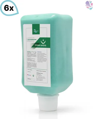 Produktbild von Handreinigungspaste viskose, Titan Basis SET, pH-neutral, 6x Vakuumflasche à 2.000 ml je SET : Verpackungseinheiten - 1 Set Verpackungseinheiten: 1 Set