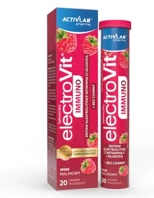 Zdjęcie produktu dla ElectroVit Immuno - malina 20 tabl.