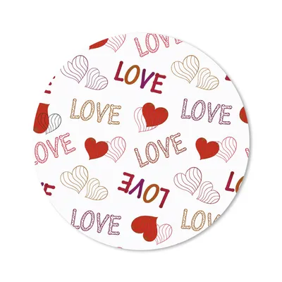 Produktbild von MuchoWow® Mauspad Mousepad Liebe - Herz - Muster 40x40 cm - Mousepads - Maus Mat - Pad - Mausunterlage - Schreibtisch Accessoires
