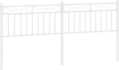Produktbild von vidaXL Ersatz-Kopfteil Metall Weiß 193 cm