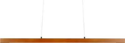 Obrázek produktu pro BELIANI Závěsné svítidlo tmavě hnědé dubové dřevo 115 cm Integrovaná LED se stmívačem Závěsné světlo na dálkové ovládání Retro rustikální lampa