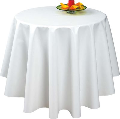 Melody Wachstuch Tischdecke 200 x 140 cm eckig Uni weiss #1000-00