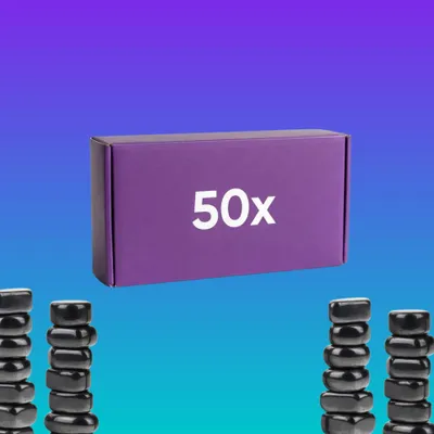 Immagine prodotto di Pietre magnetiche 50 pezzi - gioco di strategia magnetico da viaggio, gioco educativo di logica da 8 anni per famiglia e adulti