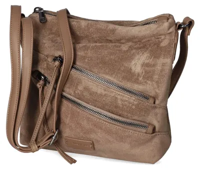 Zdjęcie produktu dla Torba na ramię damska Fräulein Frida, kolor taupe, materiał: syntetyk, rozmiar: uniwersalny
