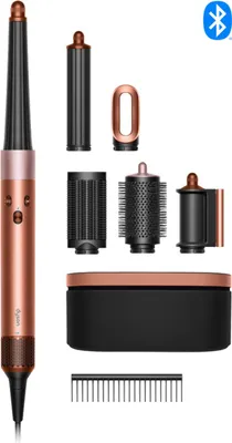 Image de Dyson Airwrap ID Droit + ondulé, Styles multiples, Chaud, Effilé, Noir, Or Rose, AC, Couleur solide