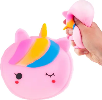 Produktbild von Squeeze Squishy Anti-Stress-Spielzeug Einhorn Regenbogen Sensorische Squishy