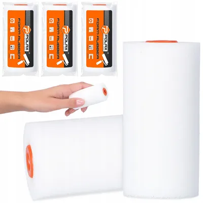 Produktbild von Polax Schaumstoff-Farbrolle 7 cm für Lacke und Farben