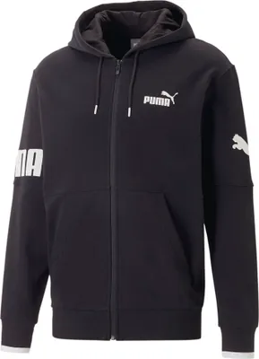 Produktbild von Puma Power Full-Zip Hoodie Kapuzenjacke Herren Hoodie für Herren, Größe:M, Farbe:Schwarz
