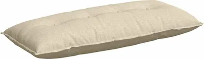 Produktbild von vidaXL Rückenkissen Creme 120 x 19 x 50 cm Stoff